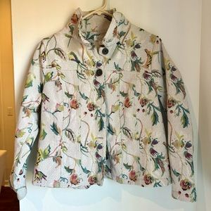 Vintage Christopher & Banks floral embroidered blazer ✨